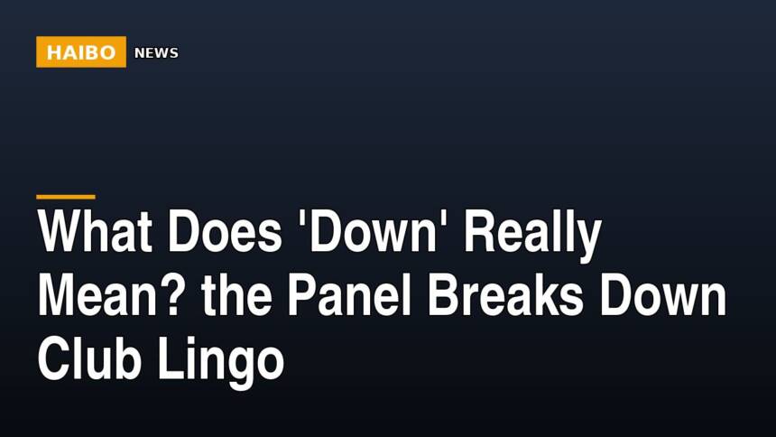 What Does 'Down' Really Mean? The Panel Breaks Down Club Lingo