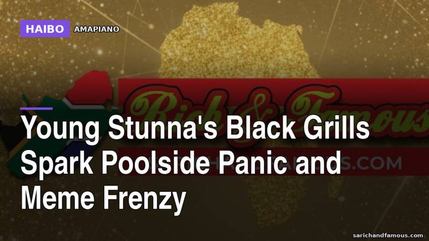 Young Stunna's Black Grills Spark Poolside Panic And Meme Frenzy