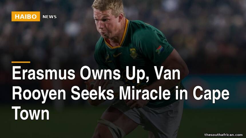 Erasmus Owns Up, Van Rooyen Seeks Miracle in Cape Town