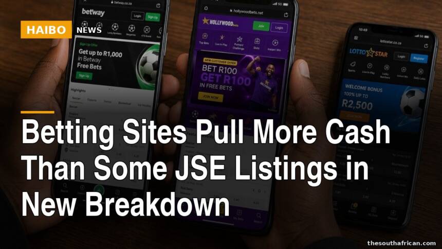 Betting Sites Pull More Cash Than Some JSE Listings in New Breakdown
