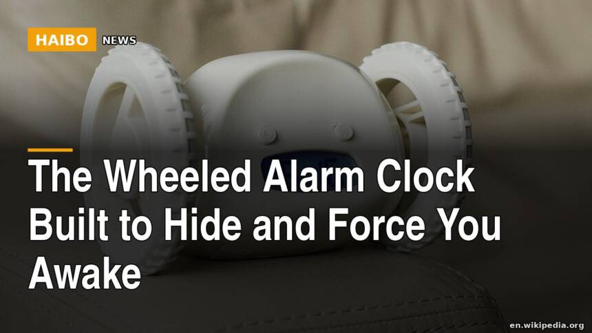 The Wheeled Alarm Clock Built To Hide And Force You Awake