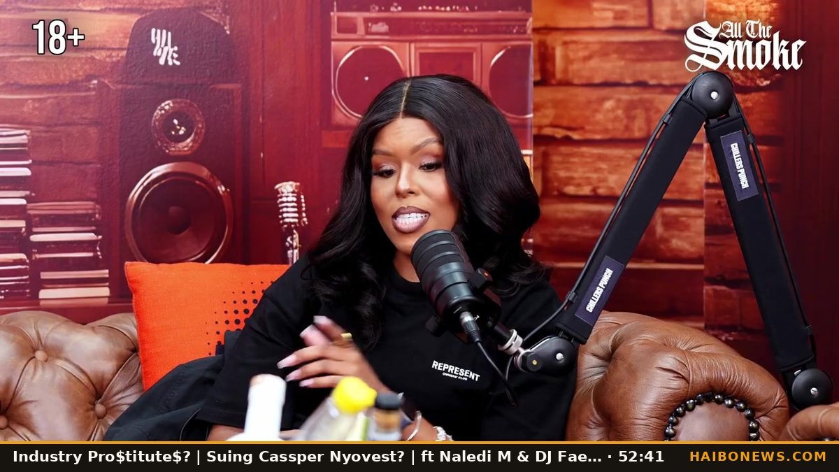 Still from the episode: Industry Pro$titute$? | Suing Cassper Nyovest? | ft Naledi M & DJ Fae Fae …