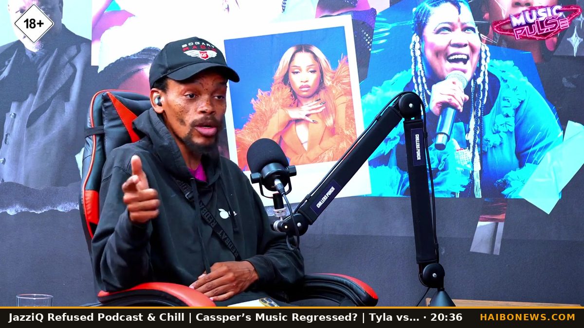 Still from the episode: JazziQ Refused Podcast & Chill | Cassper’s Music Regressed? | Tyla vs Nigeria | Penny Lebyane