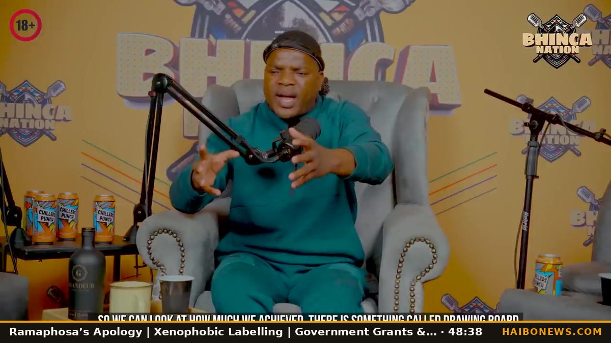 Still from the episode: Ramaphosa’s Apology | Xenophobic Labelling | Government Grants & ARVs …