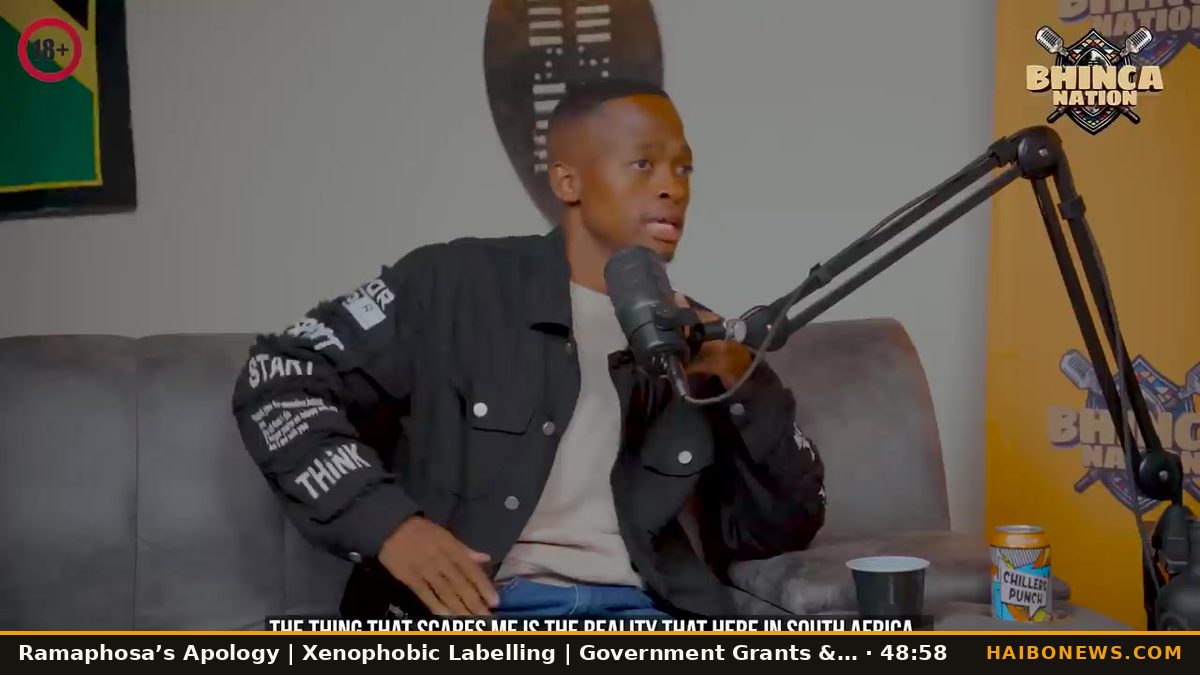 Still from the episode: Ramaphosa’s Apology | Xenophobic Labelling | Government Grants & ARVs …