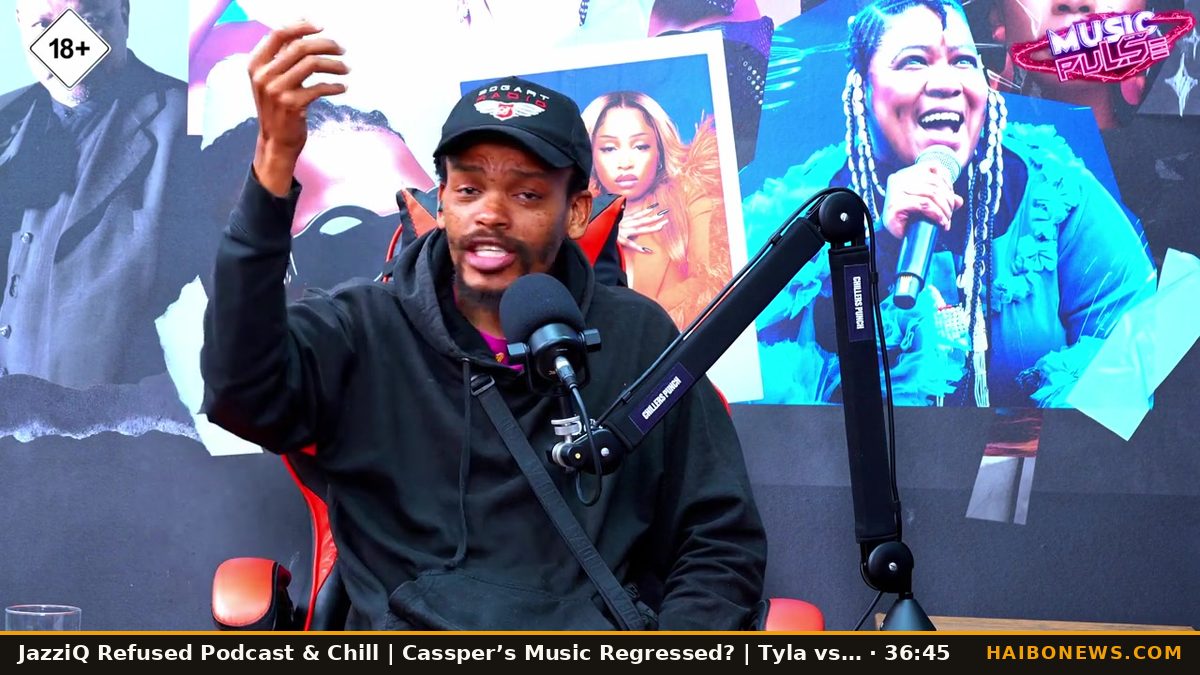 Still from the episode: JazziQ Refused Podcast & Chill | Cassper’s Music Regressed? | Tyla vs Nigeria | Penny Lebyane