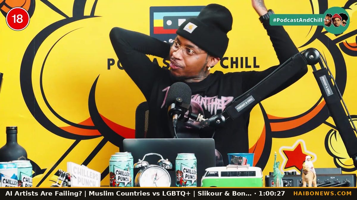 Still from the episode: AI Artists Are Failing? | Muslim Countries vs LGBTQ+ | Slikour & Bonang | Wiseman's Stor