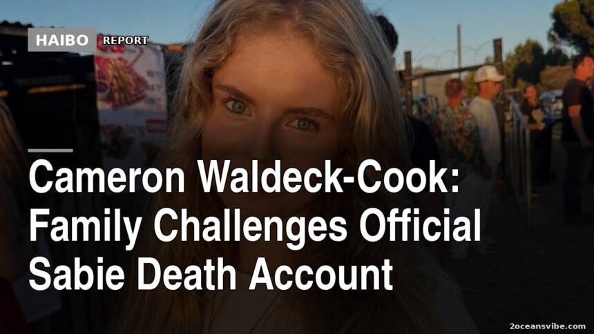 Cameron Waldeck-Cook: Family Challenges Official Sabie Death Account