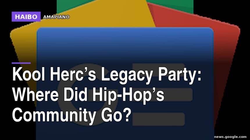 Kool Herc’s Legacy Party: Where Did Hip-Hop’s Community Go?