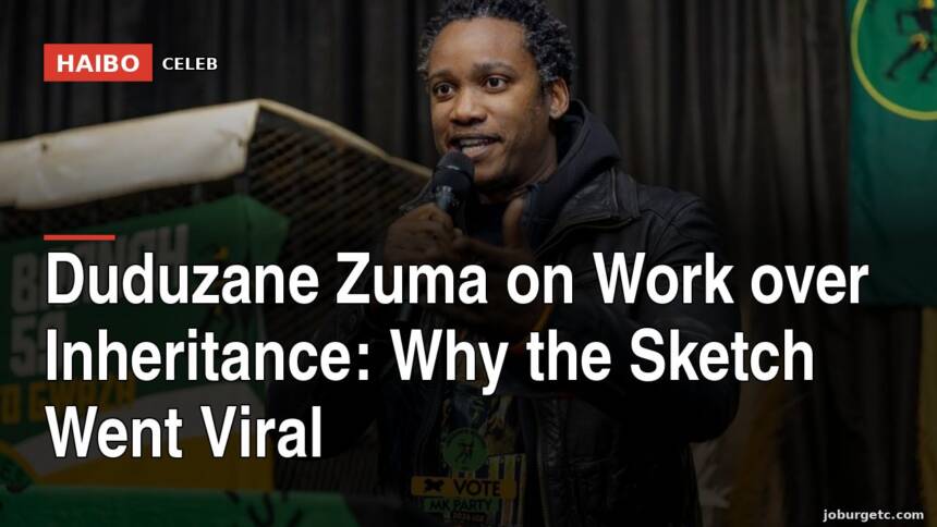 Duduzane Zuma On Work Over Inheritance: Why The Sketch Went Viral