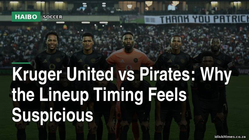 Kruger United Vs Pirates: Why The Lineup Timing Feels Suspicious