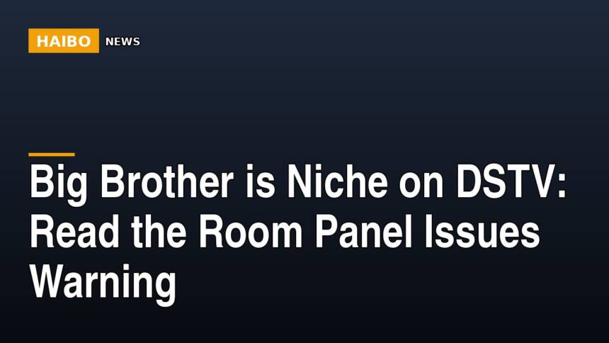 Big Brother Is Niche On DSTV: Read The Room Panel Issues Warning