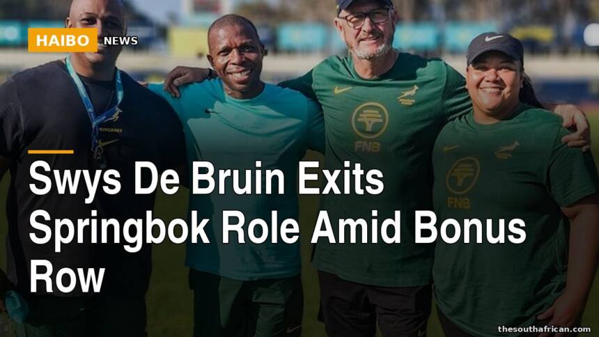 Swys De Bruin Exits Springbok Role Amid Bonus Row