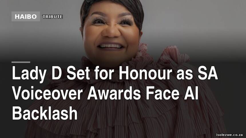 Lady D Set for Honour as SA Voiceover Awards Face AI Backlash
