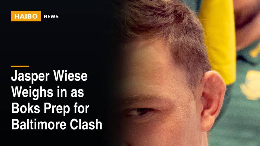 Jasper Wiese Weighs In As Boks Prep For Baltimore Clash