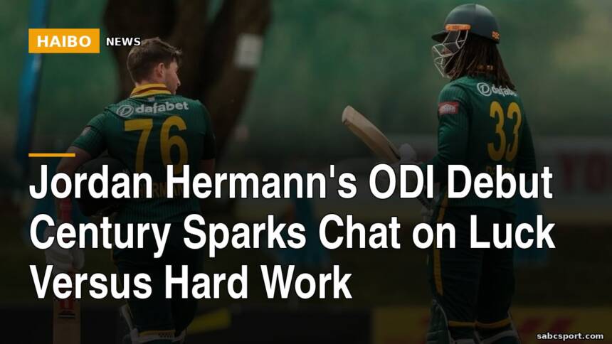 Jordan Hermann's ODI Debut Century Sparks Chat On Luck Versus Hard Work