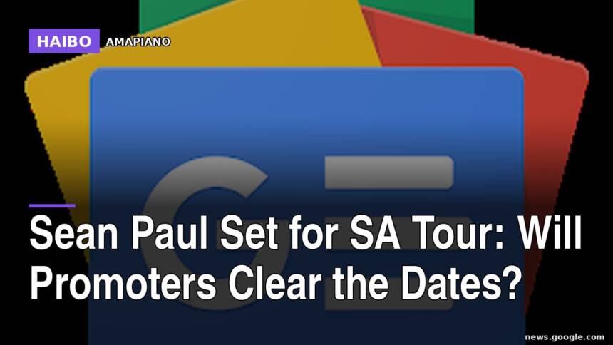 Sean Paul Set for SA Tour: Will Promoters Clear the Dates?