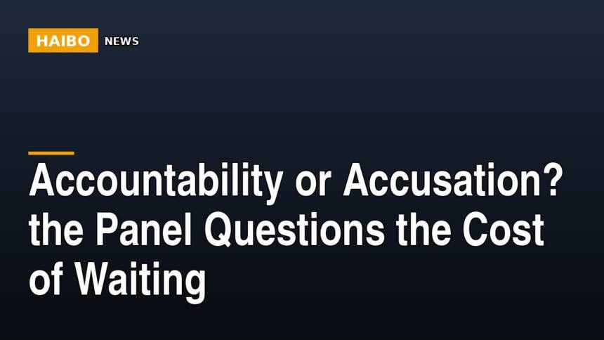 Accountability Or Accusation? The Panel Questions The Cost Of Waiting