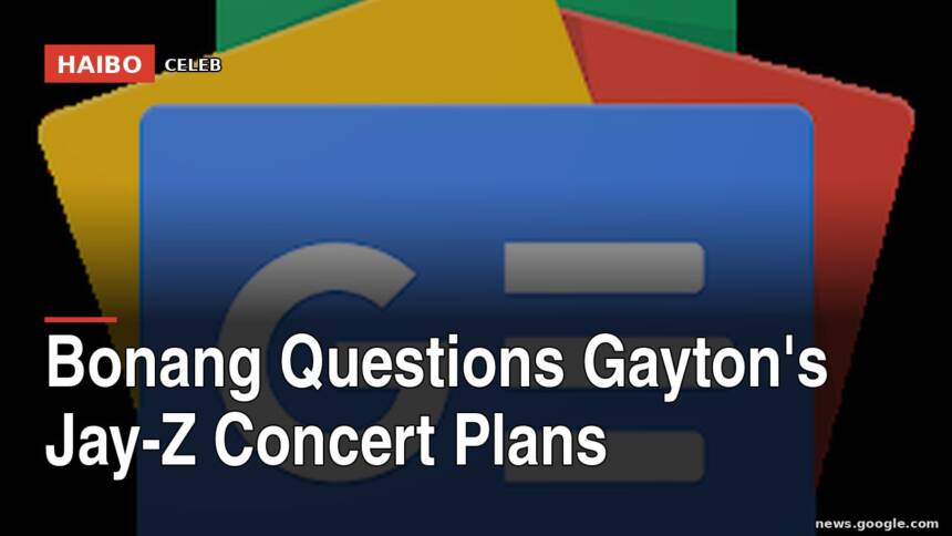Bonang Questions Gayton's Jay-Z Concert Plans