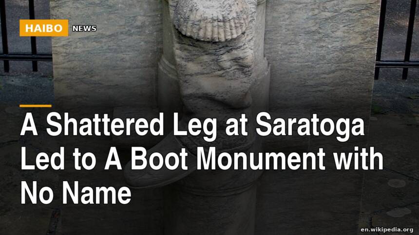 A Shattered Leg At Saratoga Led To A Boot Monument With No Name