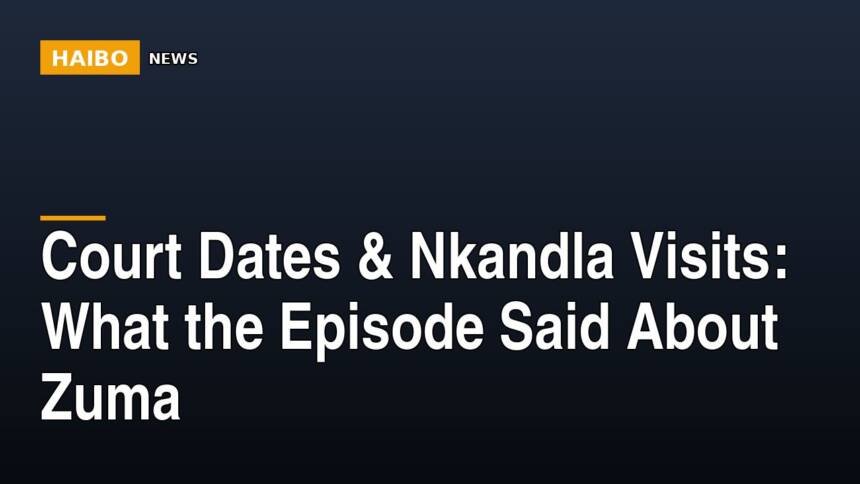 Court Dates & Nkandla Visits: What The Episode Said About Zuma