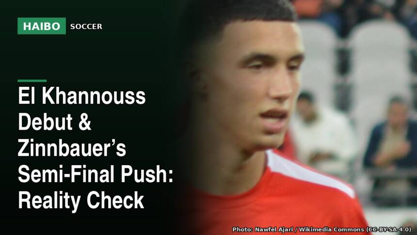 El Khannouss Debut & Zinnbauer’s Semi-Final Push: Reality Check