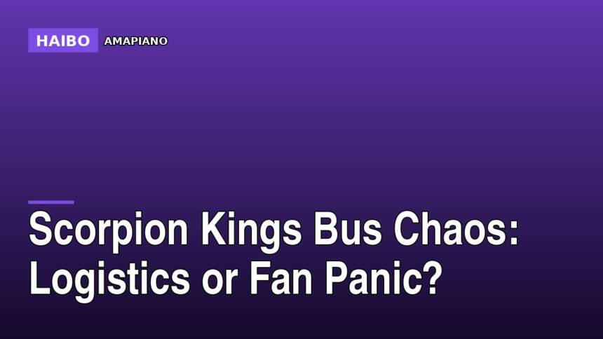 Scorpion Kings Bus Chaos: Logistics Or Fan Panic?