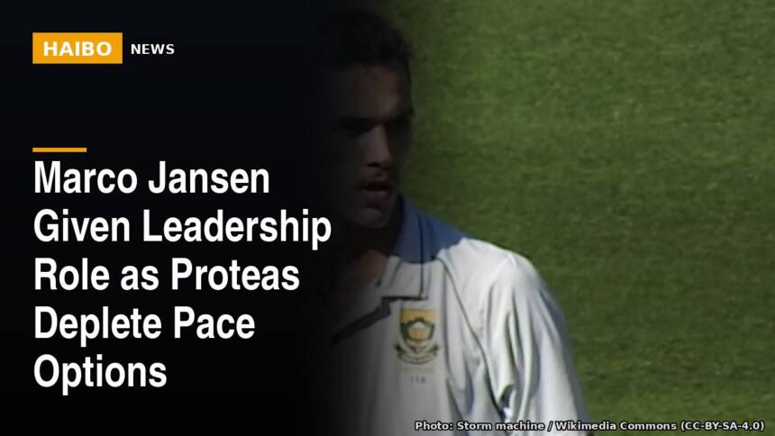 Marco Jansen Given Leadership Role as Proteas Deplete Pace Options